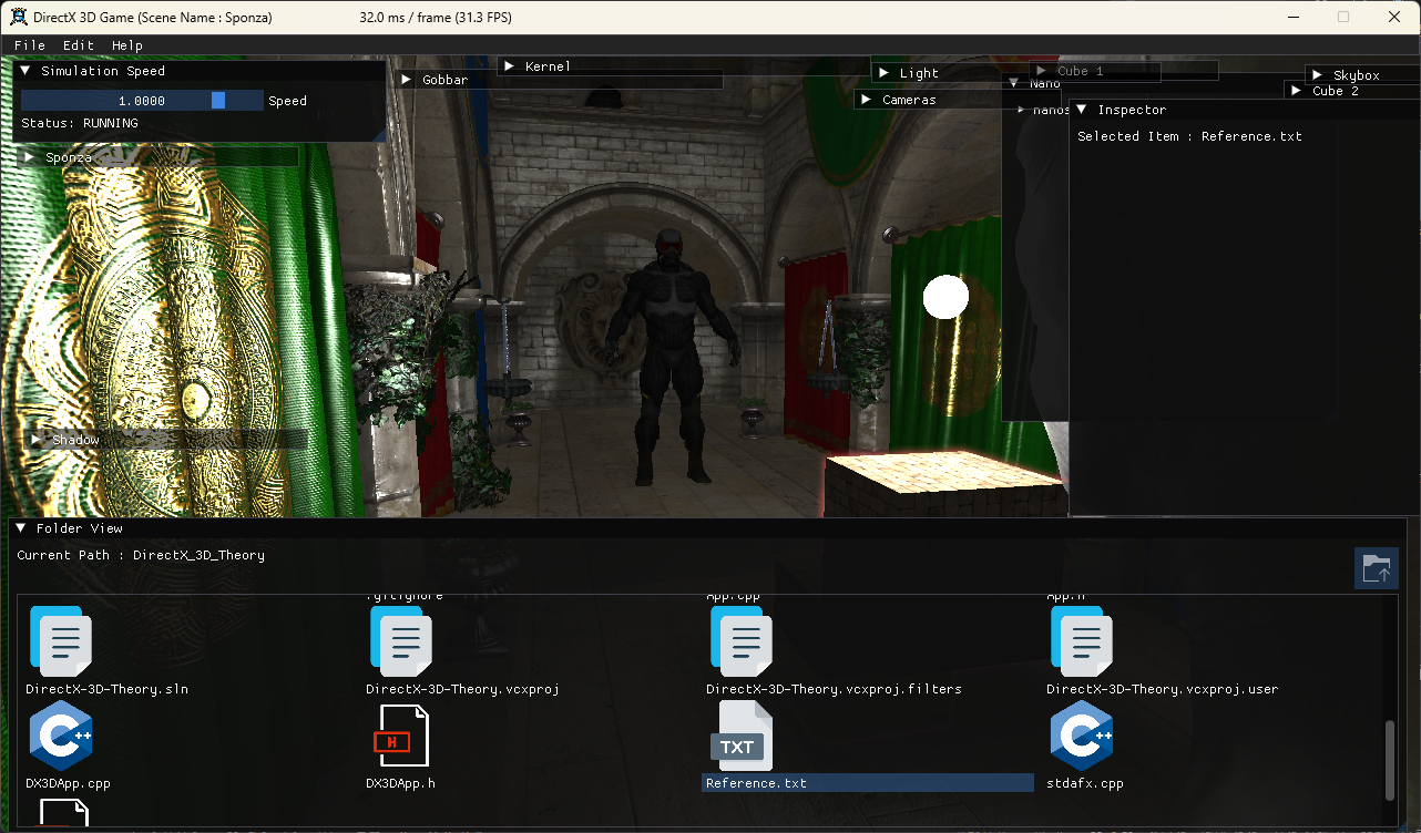 DirectX GameEngine Screenshot